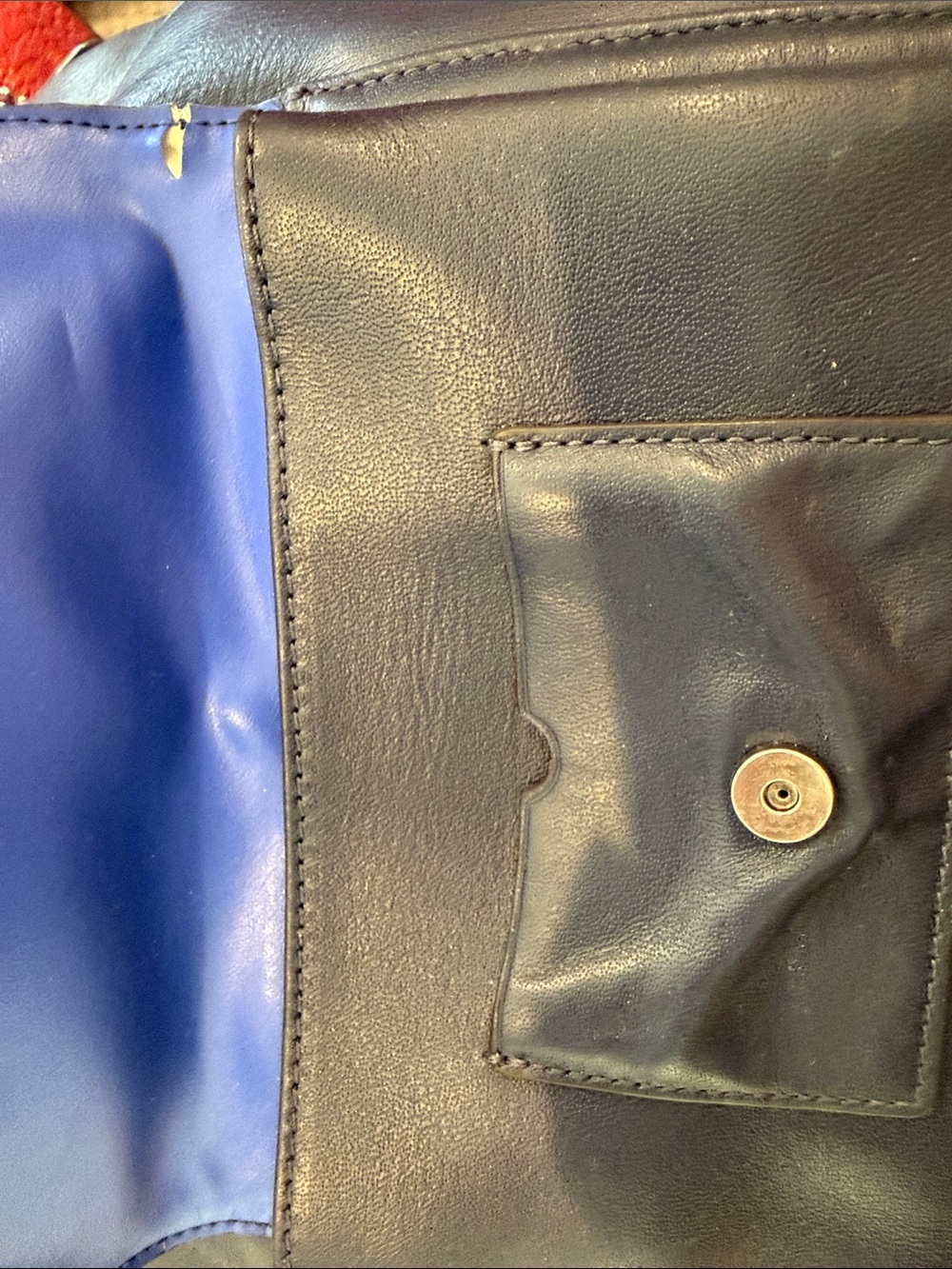 Coach Navy Leather Small Crossbody with Zip Trim - Picture 7 of 11